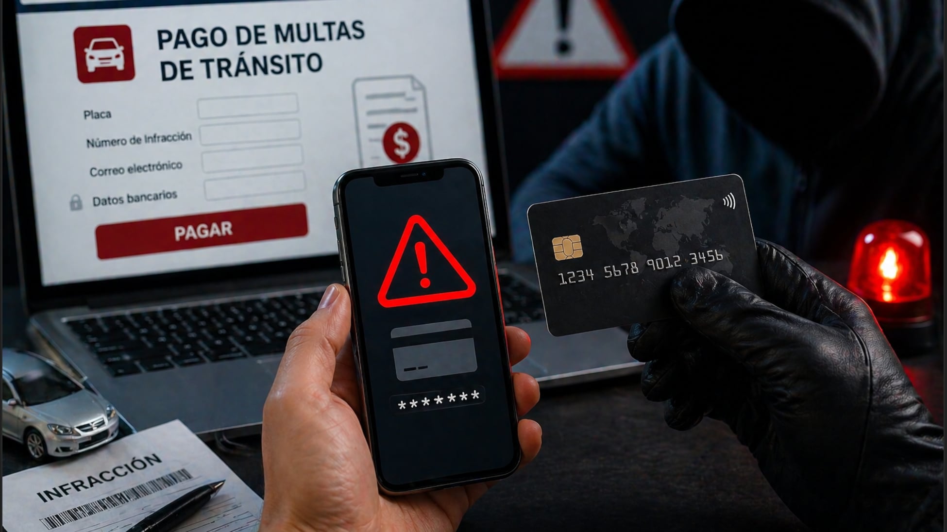 Ciberfraudes de multas de tránsito