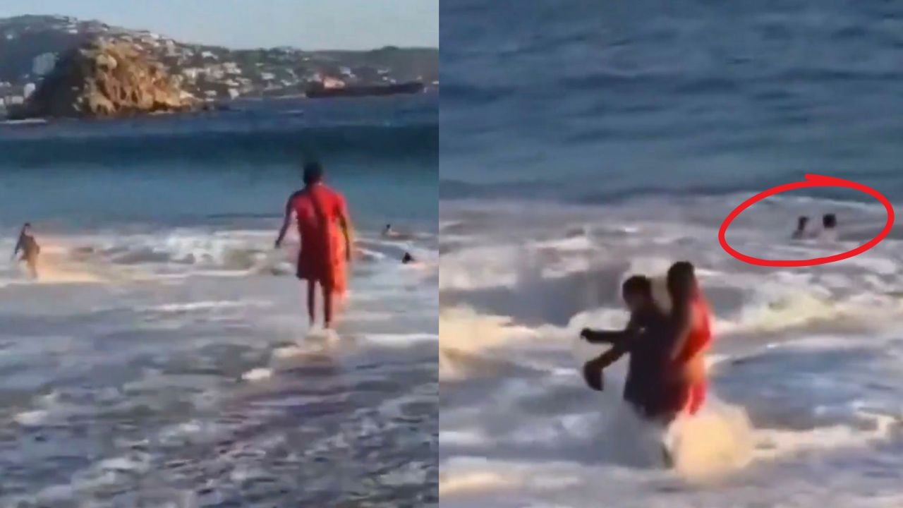 Rescatan a jóvenes en Acapulco