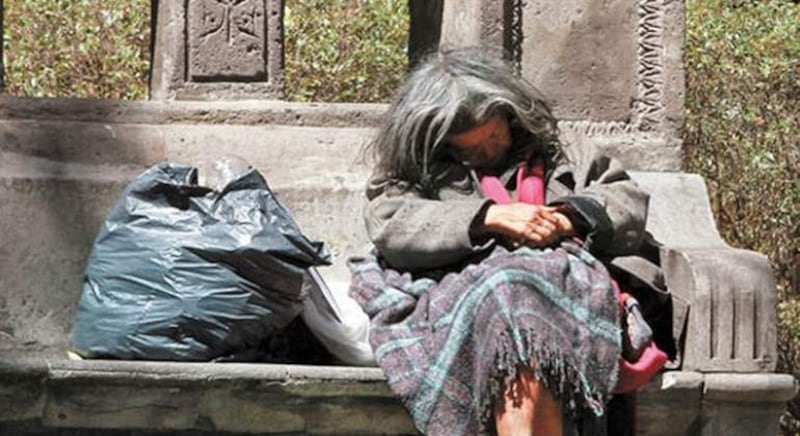Mujer en situación de calle