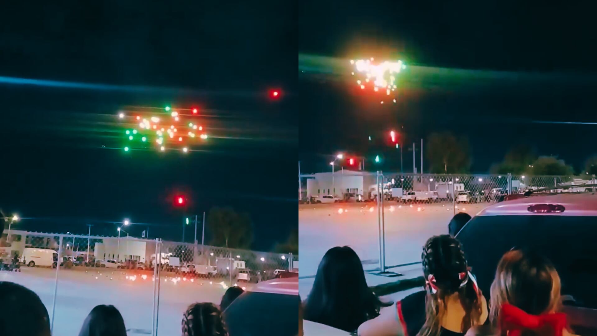 Entre sorpresa y molestia, asistentes presenciaron cómo el show de drones se canceló de manera abrupta