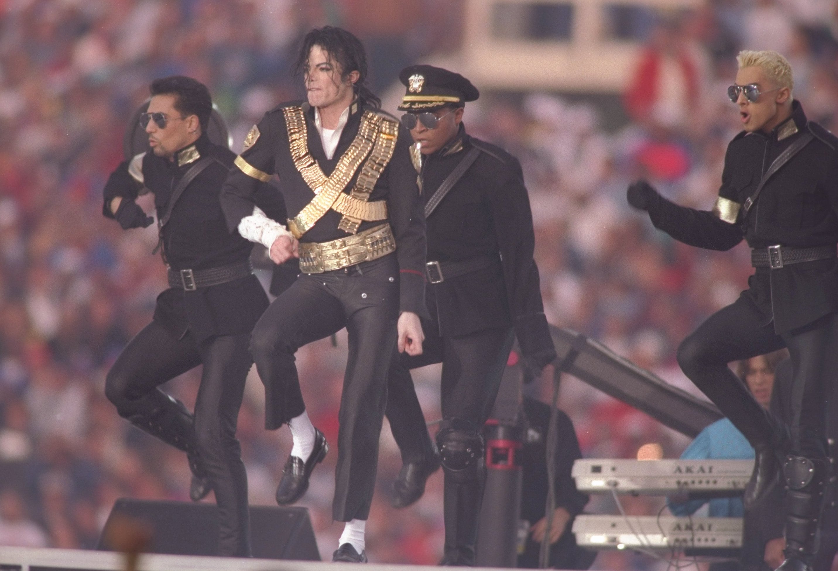 Michael Jackson en el Super Bowl XXVII. / Foto: Getty Images.