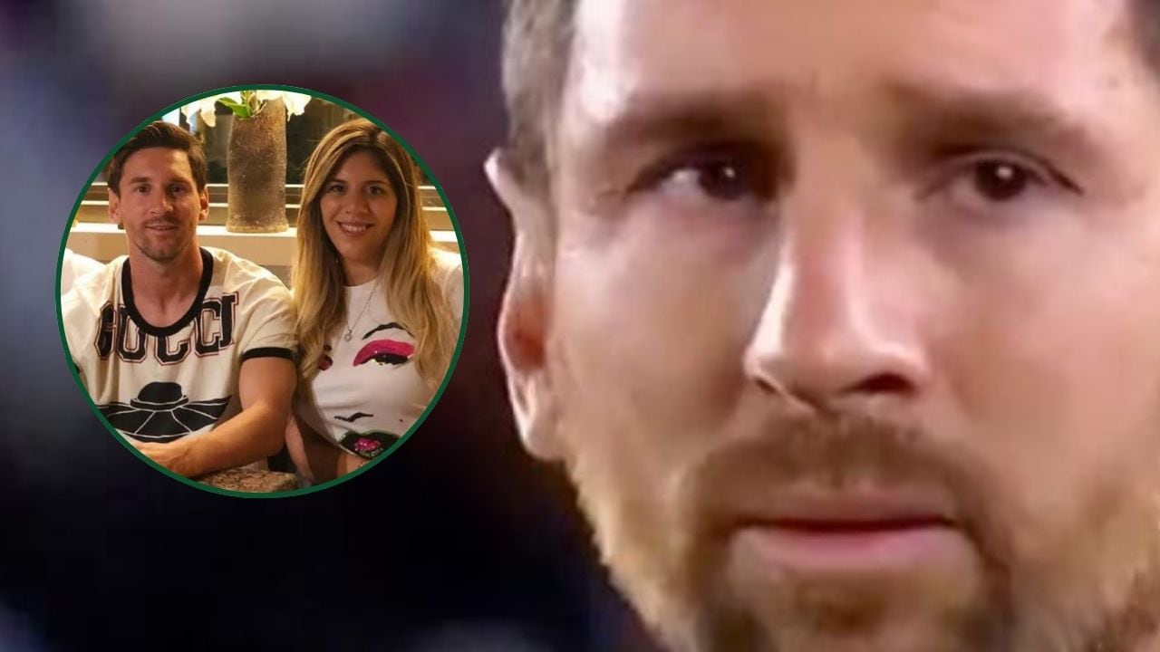 Lionel Messi y su hermana