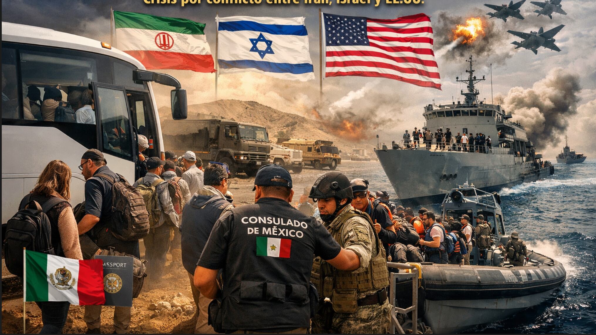 Mexicanos varados en Medio Oriente