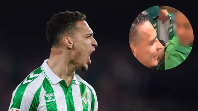 Antony con el Real Betis de España