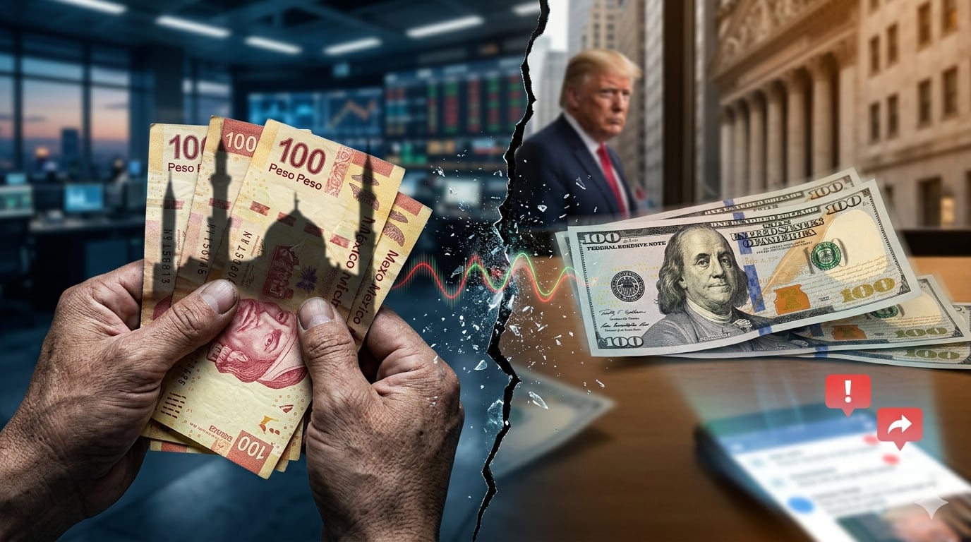 Dólar sacude al peso por tensión con Irán; Trump enfría el golpe