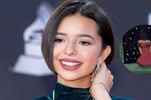 Cuadro que pintó Christian Nodal y que presumió Ángela Aguilar, está inspirado en su violinista; ¿le dio like?