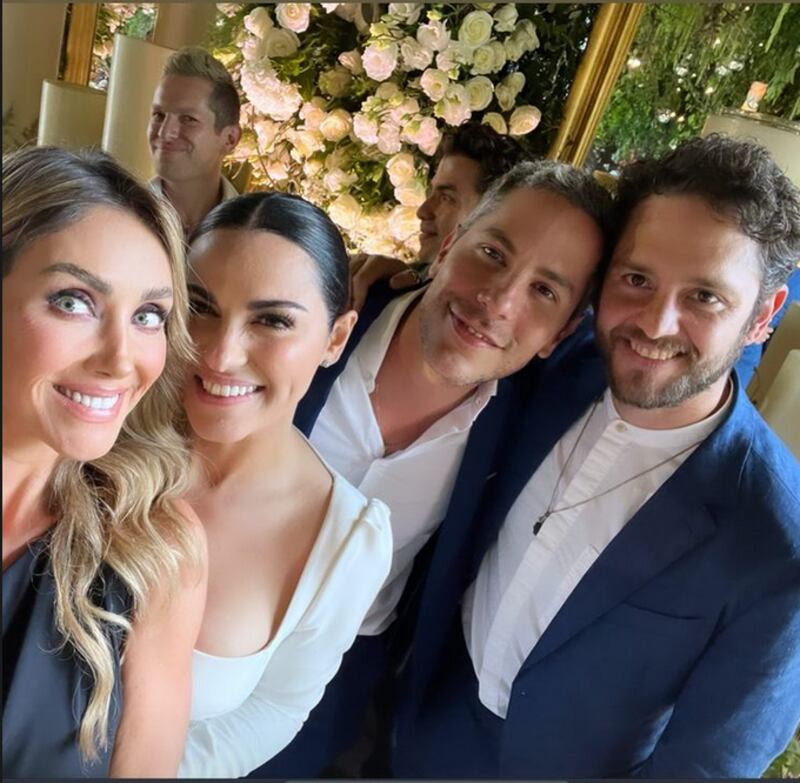 Anahí, Maite Perroni, Christopher Uckerman y Christian Chávez,