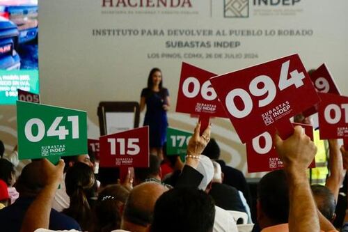 Regresan las subastas del gobierno federal con bienes decomisados al crimen organizado