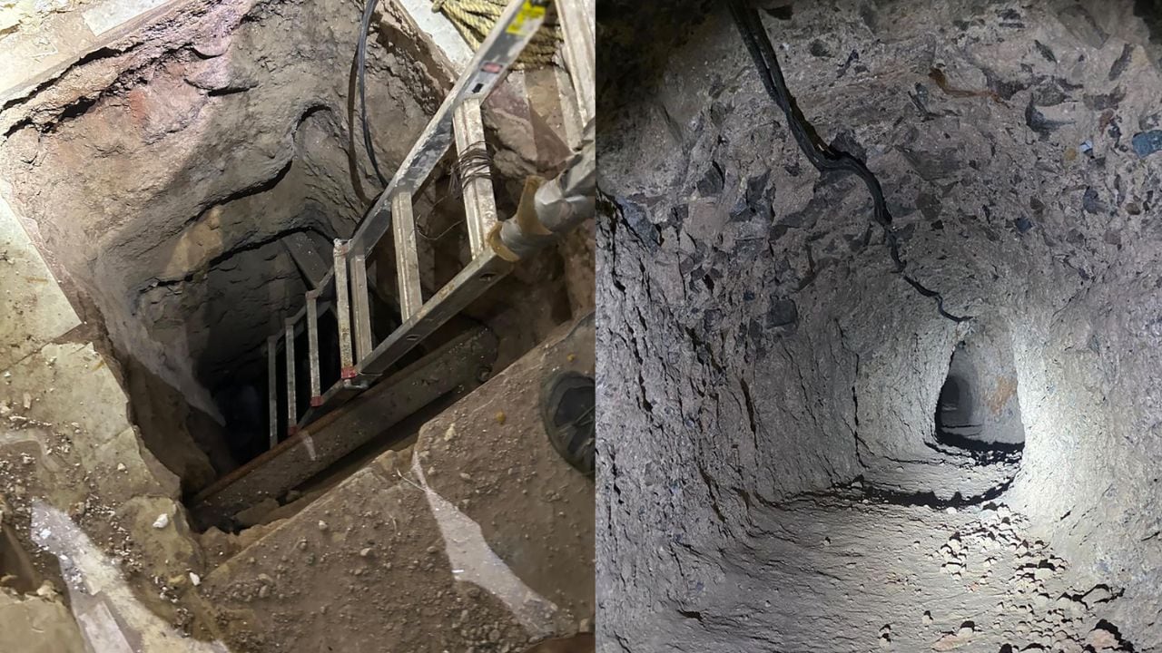 Descubren túnel que conecta a Estados Unidos