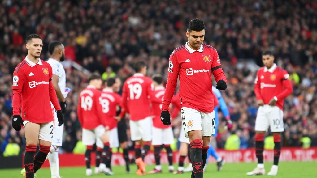 Casemiro perdió la cabeza en la victoria del Manchester United ante Crystal Palace.
