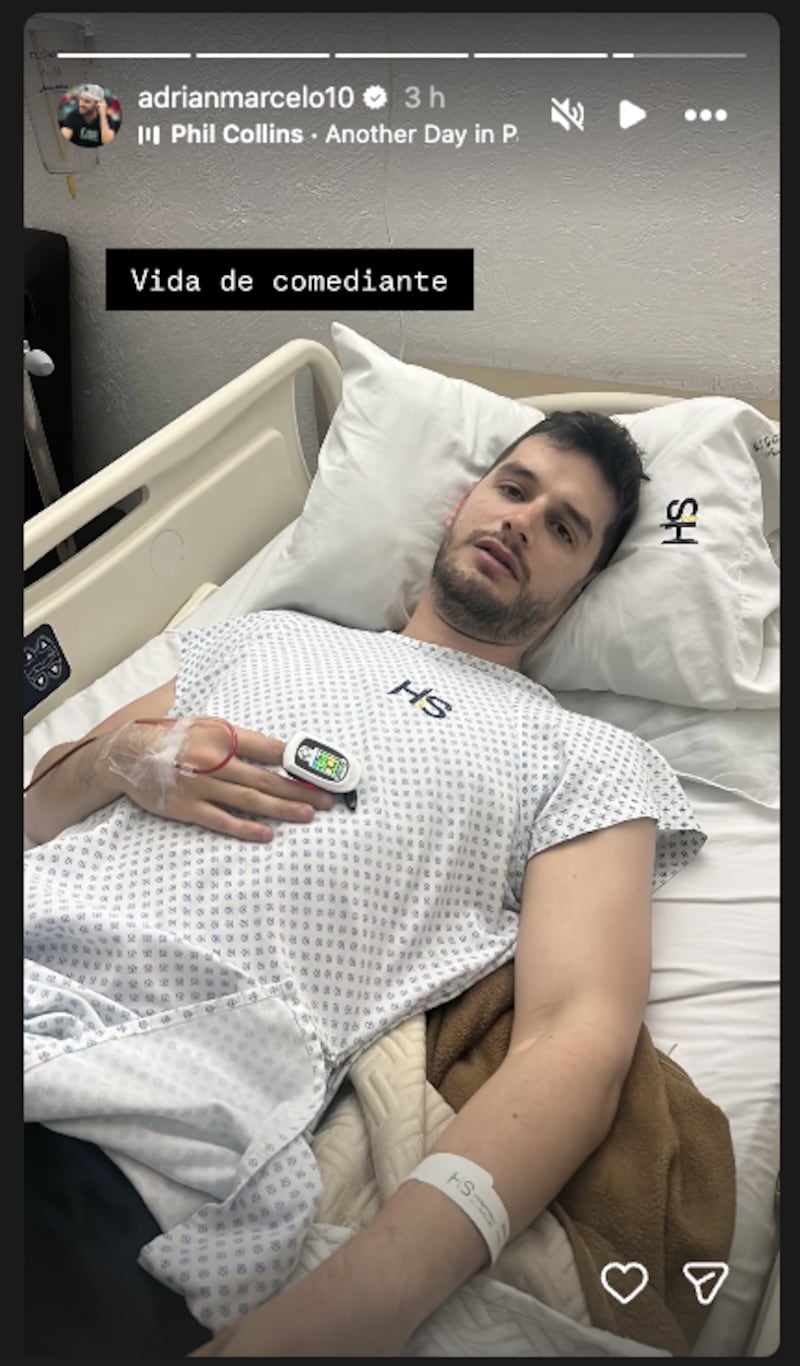Adrián Marcelo hospitalizado de emergencia: ¿qué le pasó y cuál es su estado de salud?
