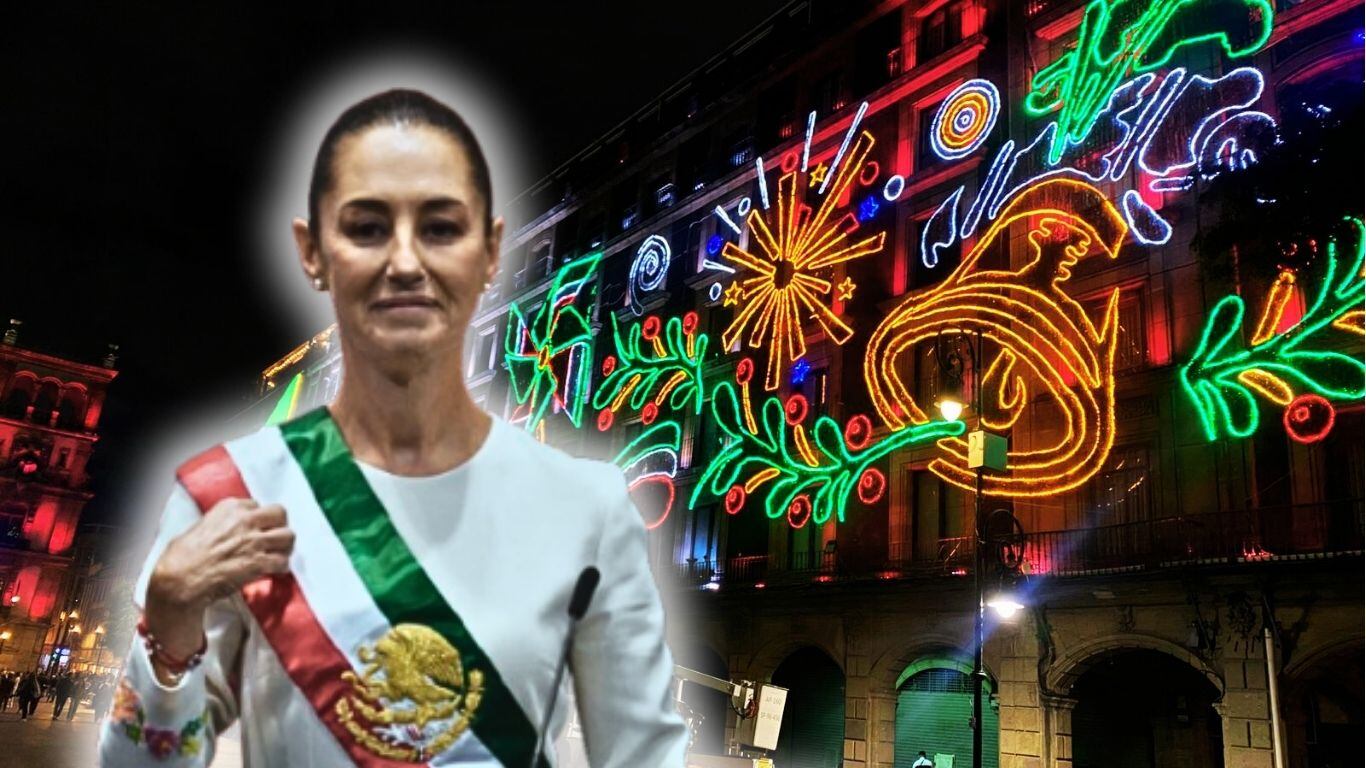 Claudia Sheinbaum en el Zócalo de la CDMX