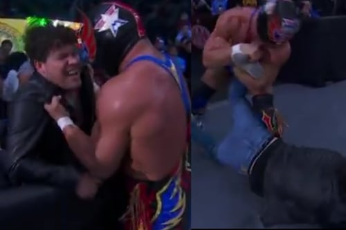 ¡Escándalo en el ring! Luchador agrede brutalmente a famoso comediante en plena función