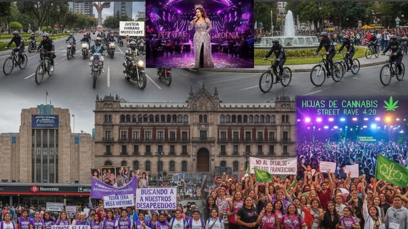 Viernes con marchas y eventos masivos en CDMX: estas son las manifestaciones programadas hoy