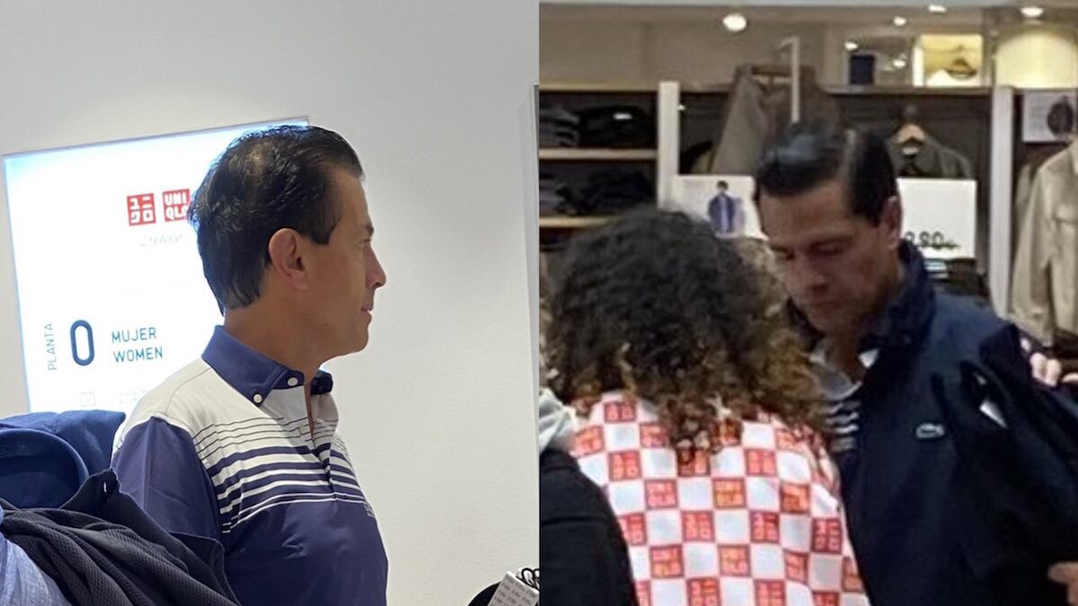 El expresidente fue captado de compras. (Especial)