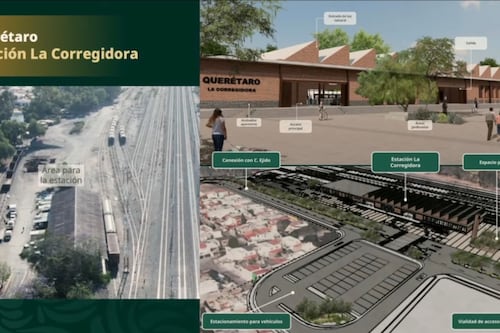 Presentan diseño de estación La Corregidora y avances del tren México-Querétaro
