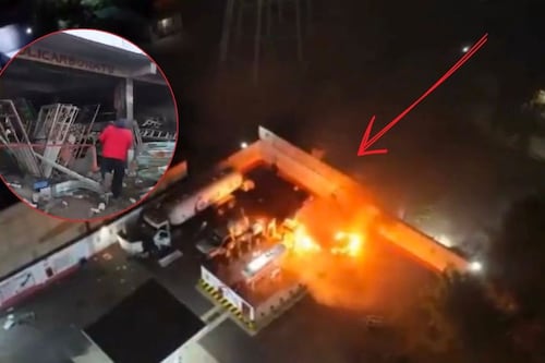 VIDEO capta el incendio en gasera de Chalco tras estallido; hay un lesionado