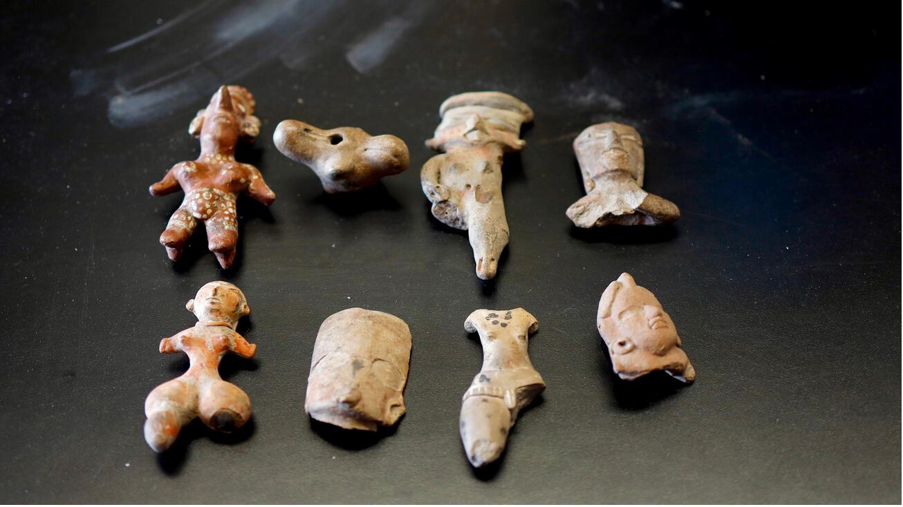 Piezas arqueológicas recuperadas