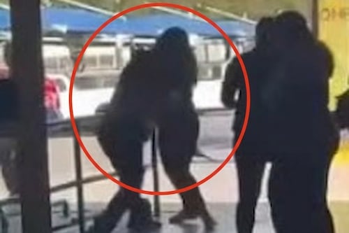 Guardia de seguridad de centro de comercial golpea con macana a mujer en Monterrey