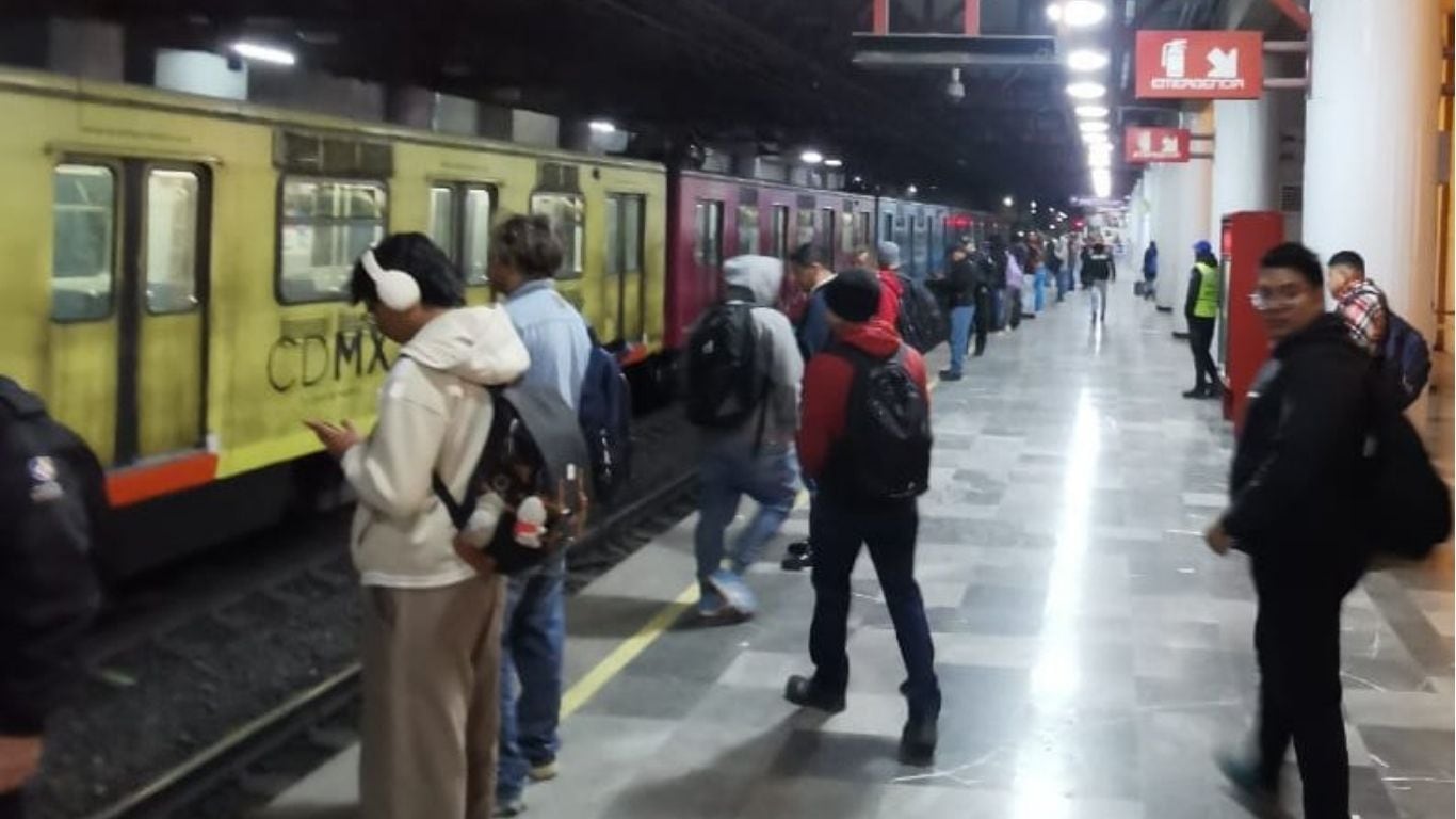 Alta demanda en el Metro de la CDMX
