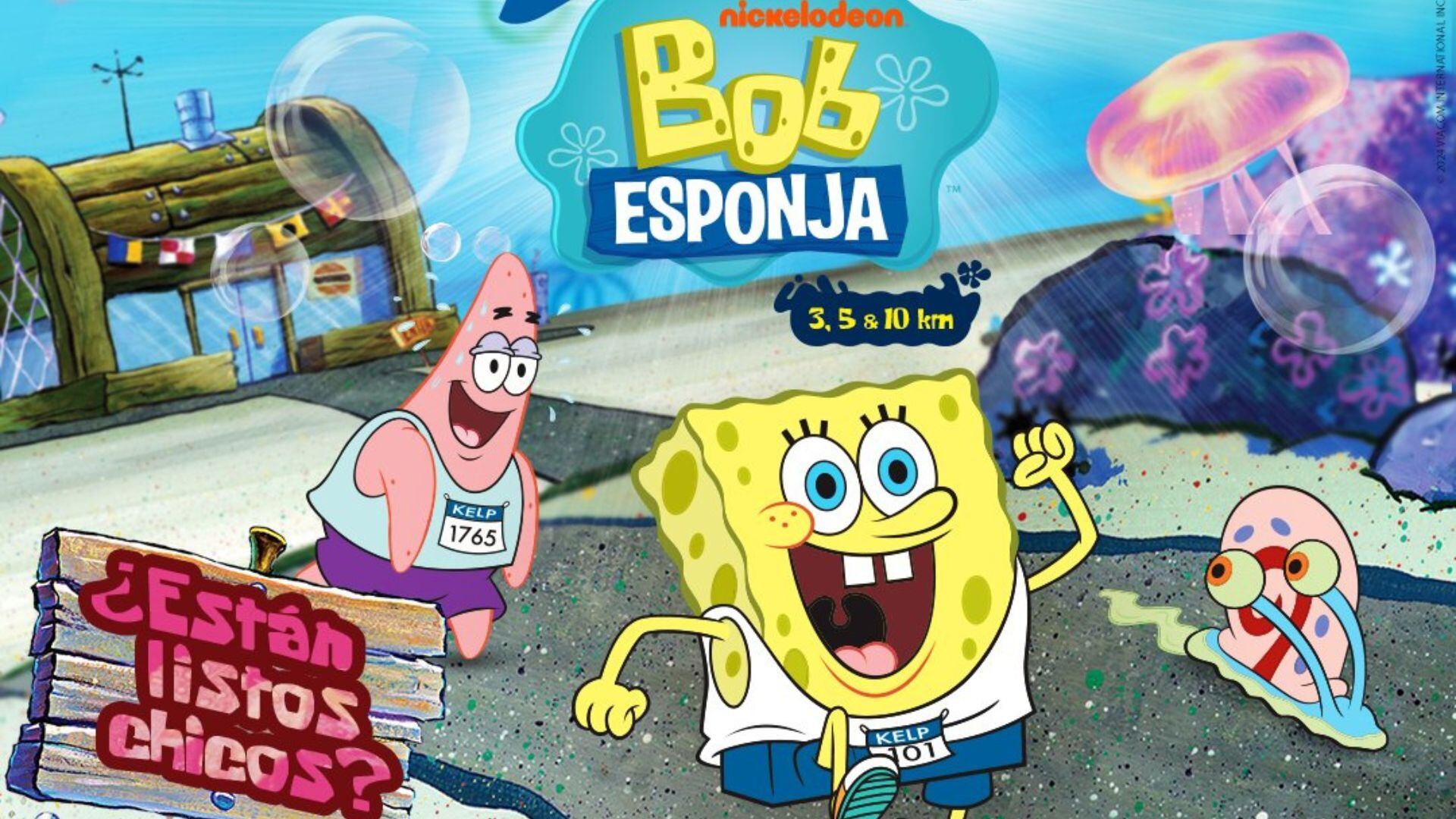 La Carrera Skechers Bob Esponja contará con tres categorías diferentes. Imagen: @asdeporte.