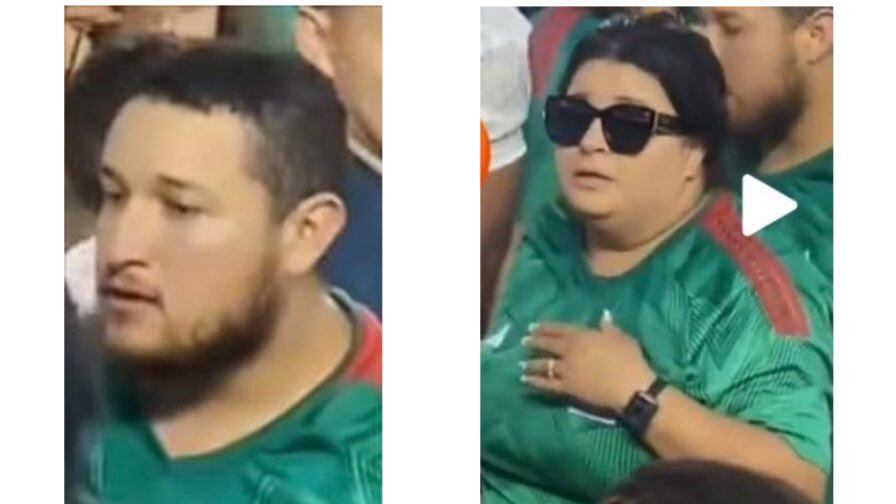 El agresor y su acompañante portaban una playera de la Selección mexicana.