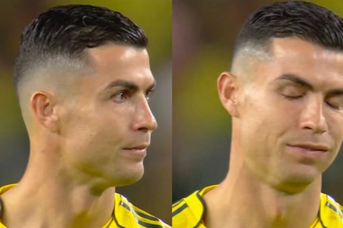 Video: La insólita reacción de Cristiano Ronaldo al gol de Julián Quiñones en la Liga Árabe