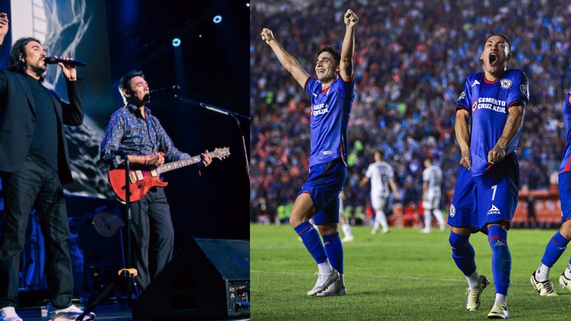 Los Temerarios y Cruz Azul