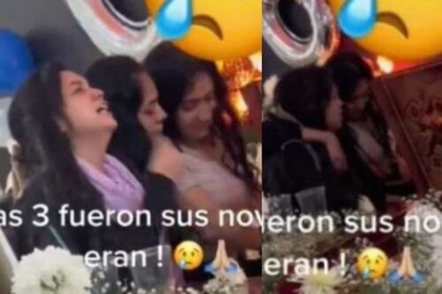 VIDEO: Joven fallece y lo despiden sus tres novias en su funeral
