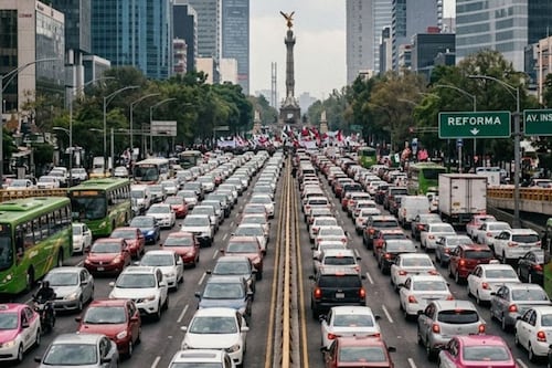 Caos vial en CDMX: Estas son las marchas y bloqueos programados hoy lunes