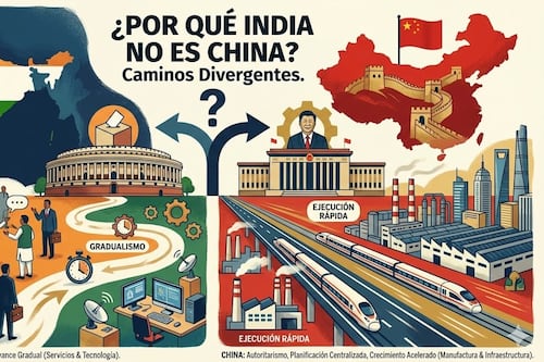 ¿Por qué India no es China? Las razones por las que la mayor democracia del mundo avanzó más lento