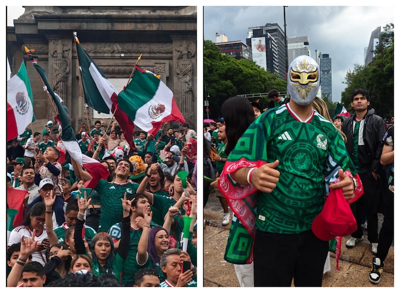 Aficionados festejan triunfo de la Selección