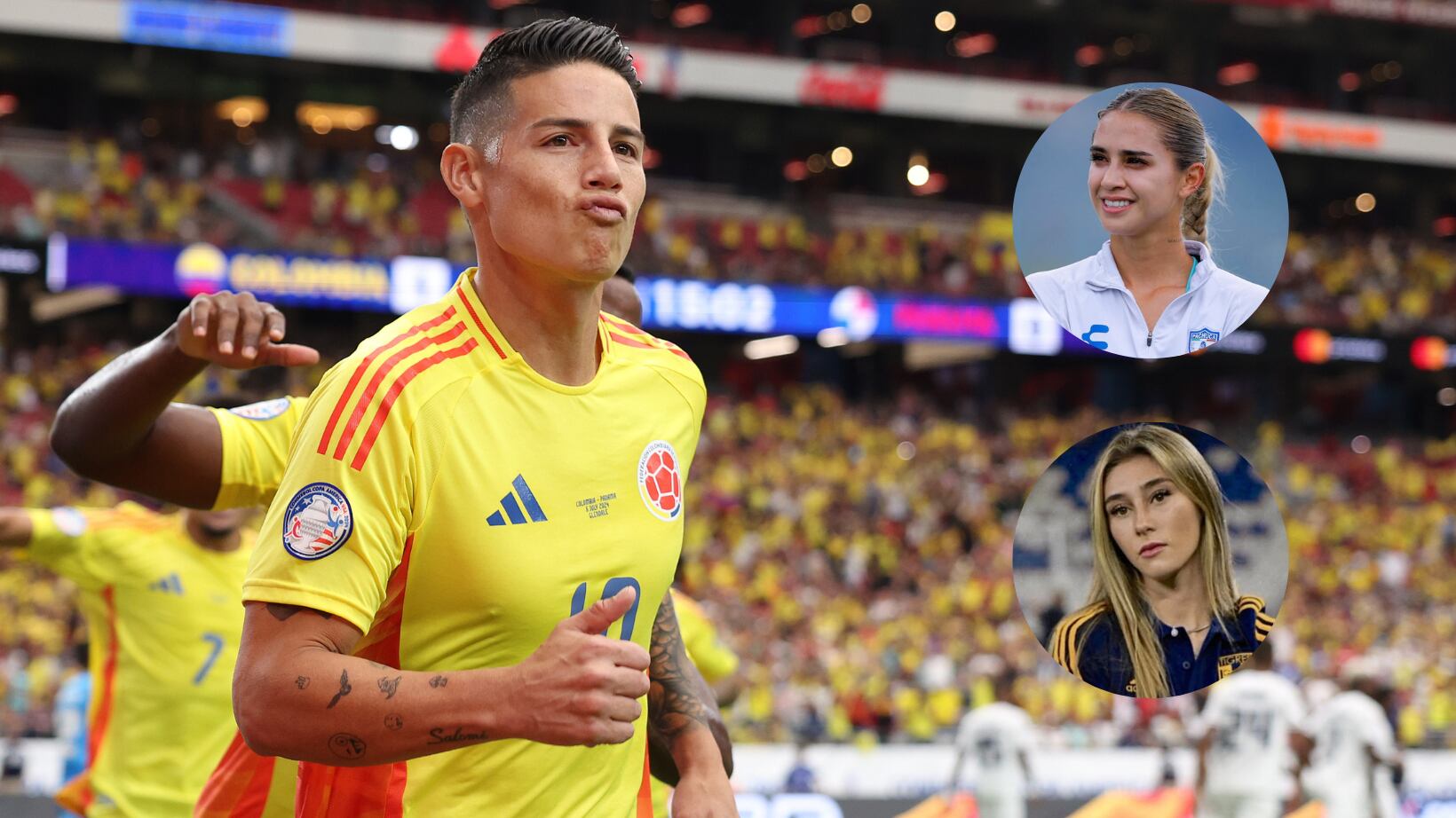 James Rodríguez sigue a Nailea Vidrio y Tatiana Flores en Instagram.