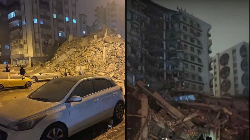 Turquía temblor edificios departamentos derrumbados