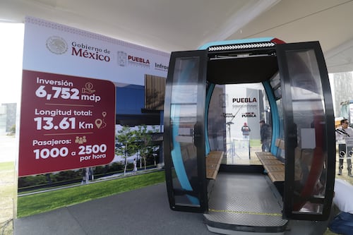 Cablebús de Puebla tendrá cabina exclusiva para mujeres y cámaras enlazadas al C5