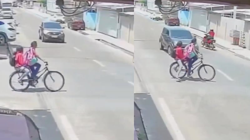 Dos niñas en bicicleta intentaron cruzar la calle y fueron atropelladas