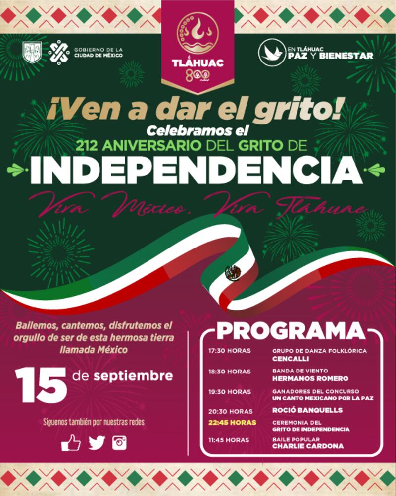 Fiestas Patrias en Tláhuac