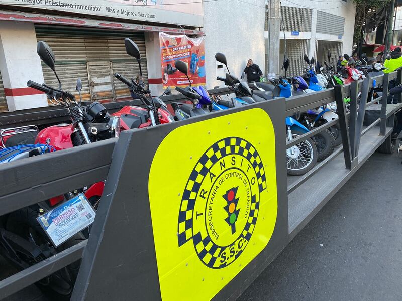 Motociclistas Operativo CDMX