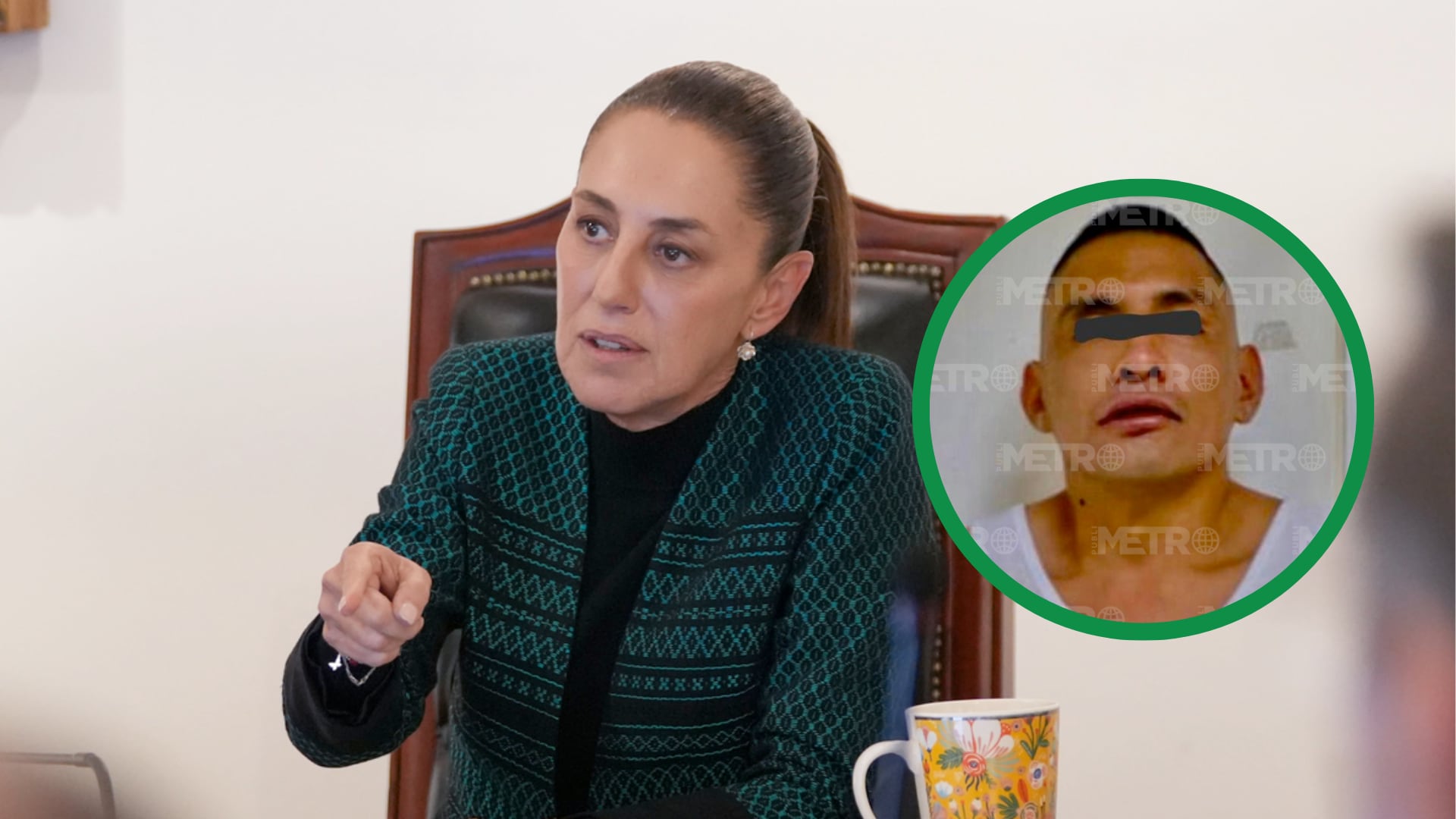 Cerca de las 22:00 horas, autoridades capitalinas confirmaron que el acosador de la Presidenta fue detenido