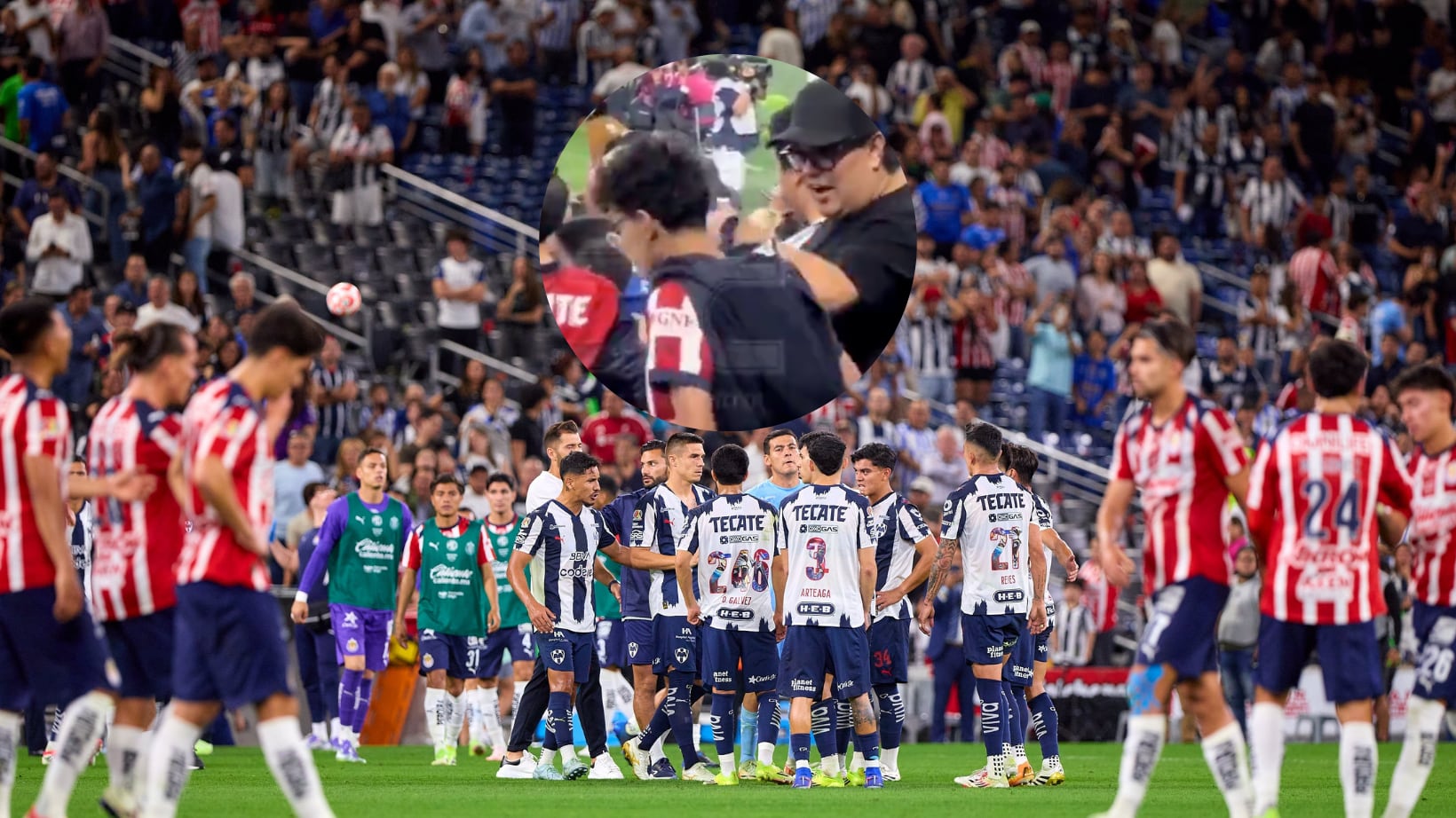 Aficionado fue captado golpeando a su hijo.