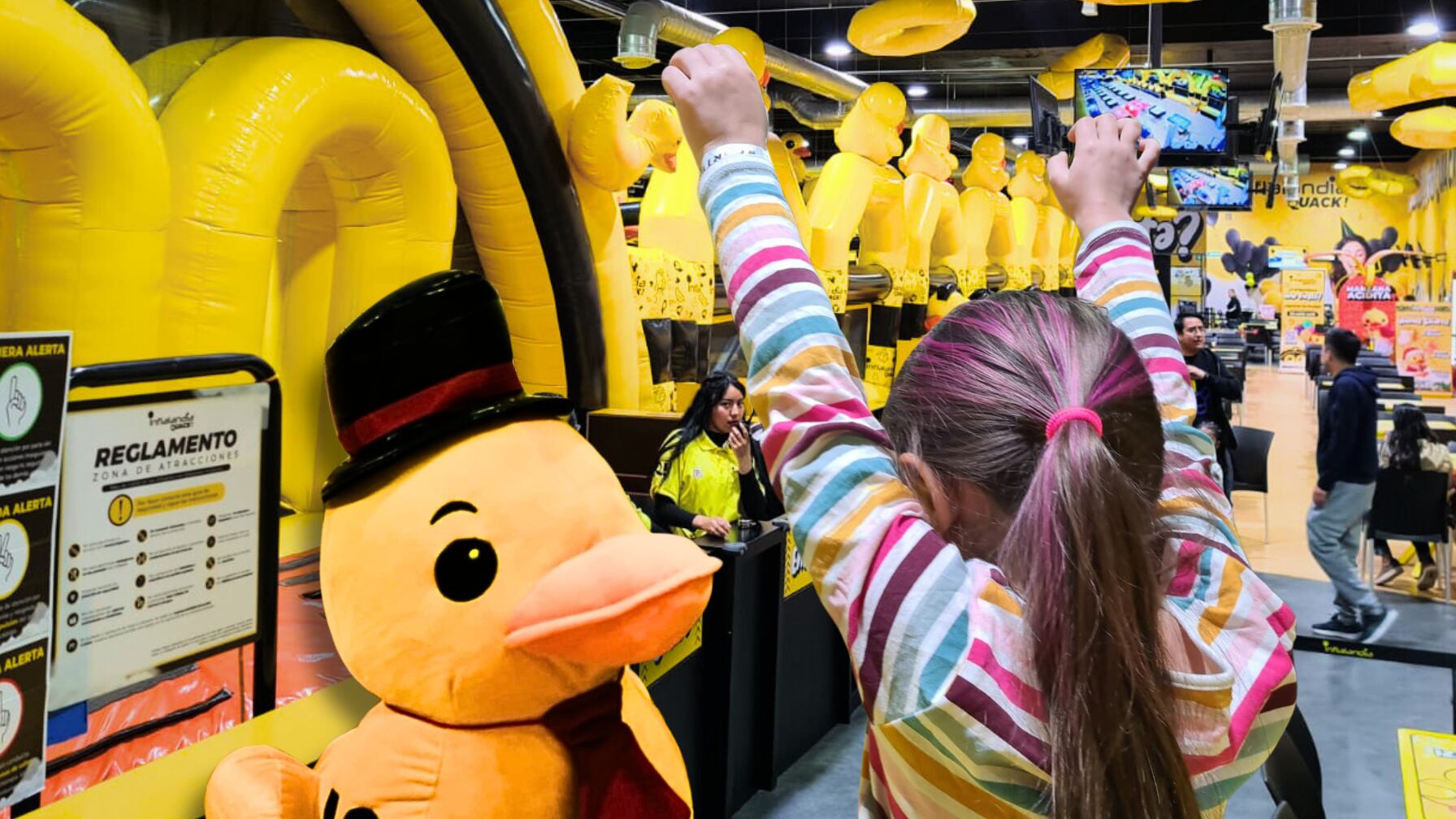 Oceanía: la sucursal de Inflalandia Quack que rompió récords con 3,000 visitantes en su apertura y filas interminables.