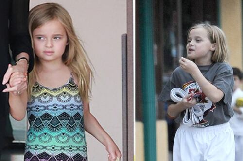 Las fotografías que muestran la transición de Vivienne Jolie Pitt de usar vestidos a un estilo andrógino