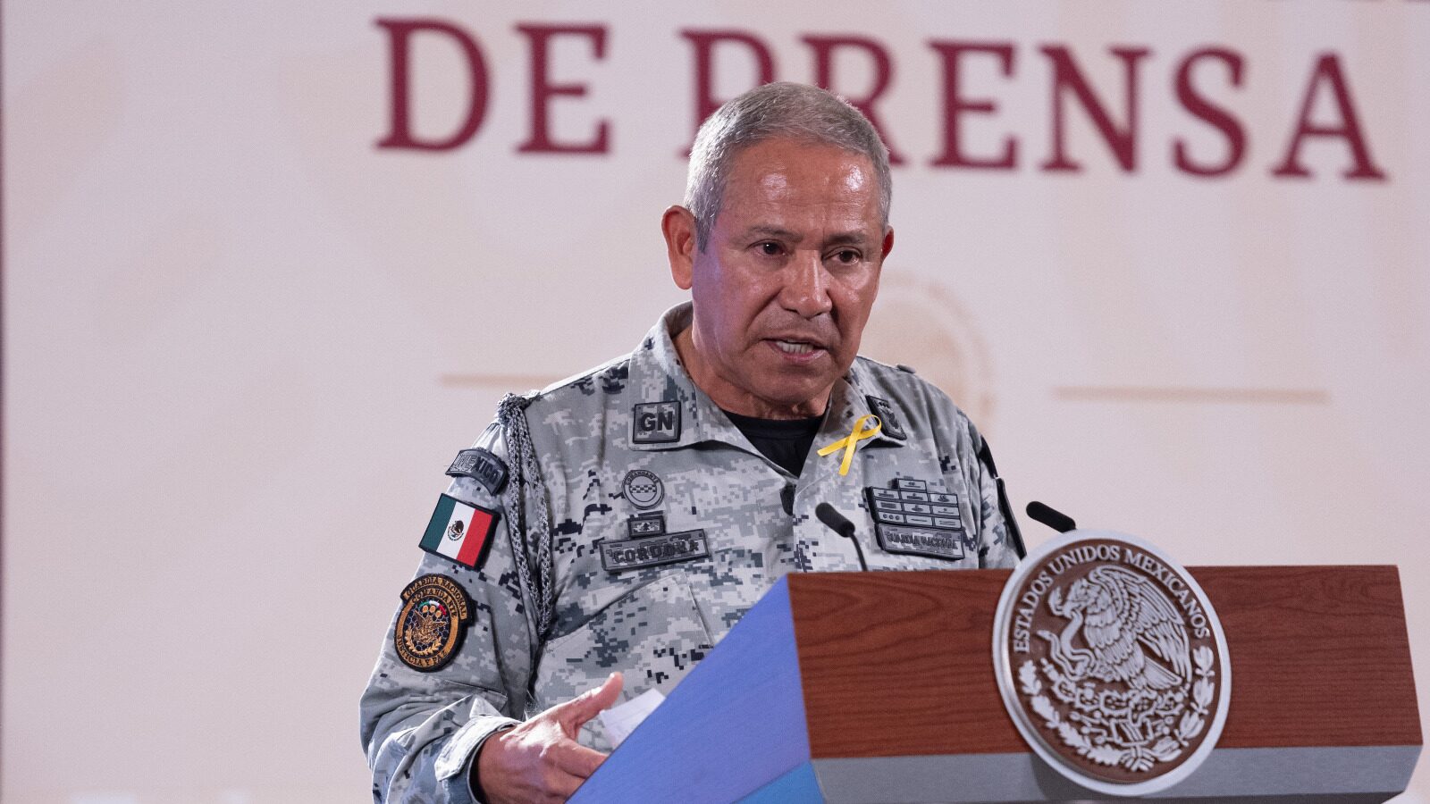 David Córdova Campos, comandante de la Guardia Nacional.