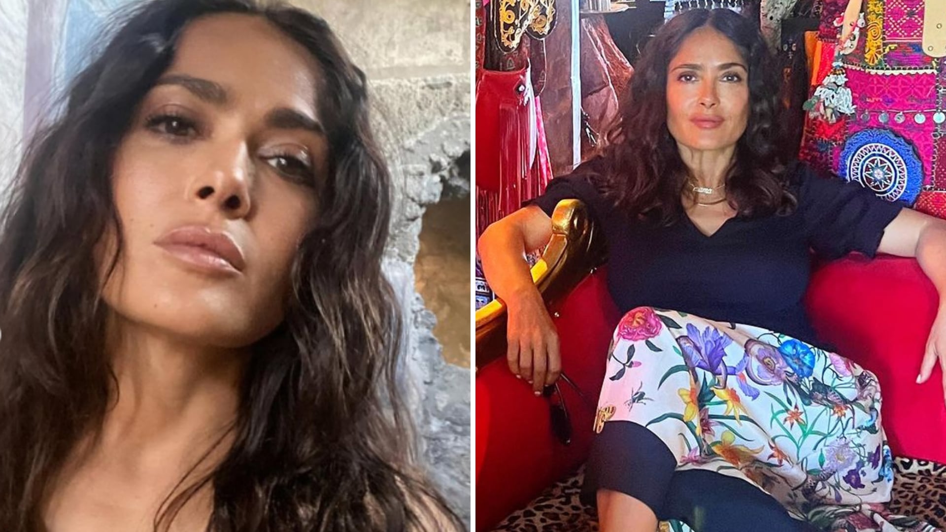 Salma Hayek da su truco para librarse de la tristeza o las tensiones.