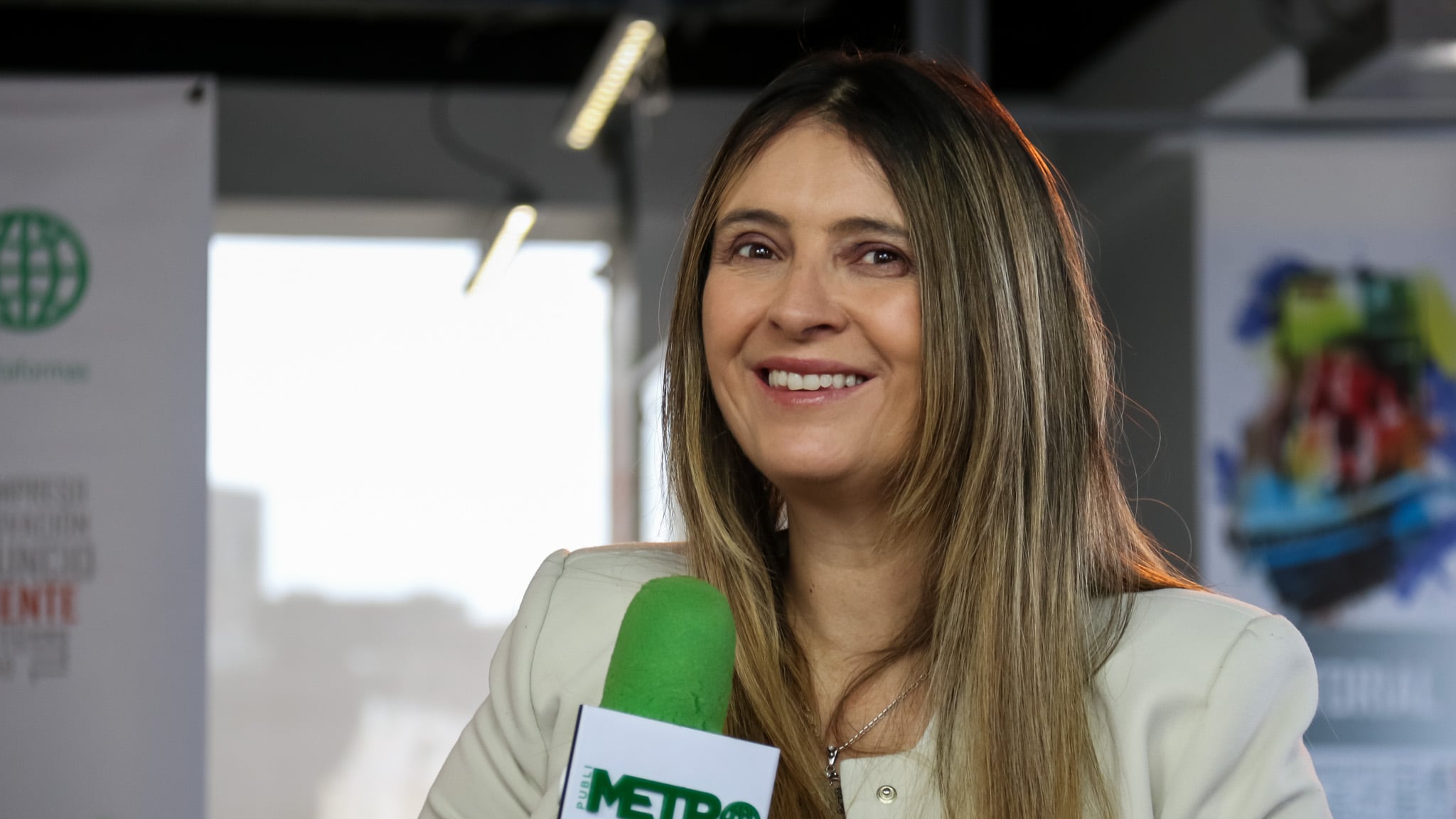 Paloma Valencia, senadora y precandidata presidencial, en entrevista con PUBLIMETRO