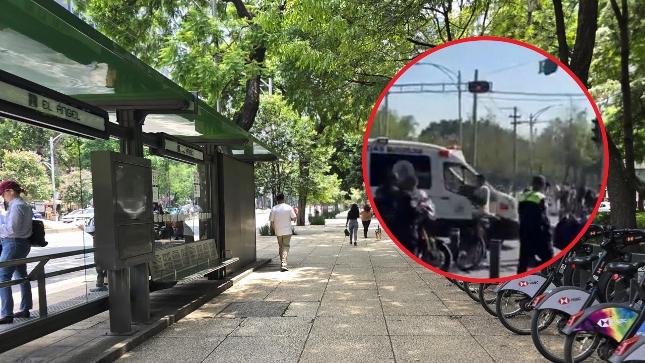 Hombre apuñalado en Reforma