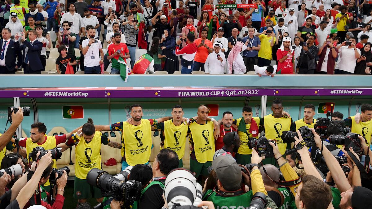 Cristiano Foto Periodistas