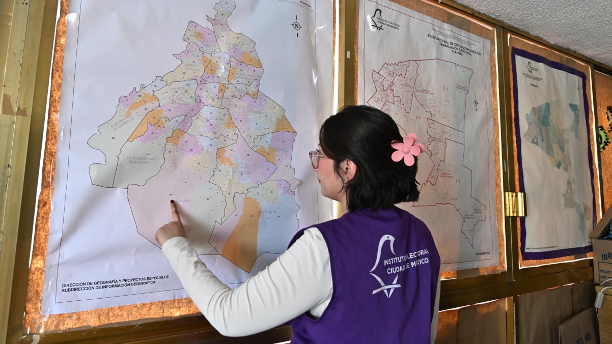 Mapa geográfico electoral CDMX