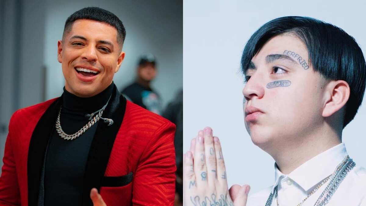 Eduin Caz (Grupo Firme) y Dani Flow