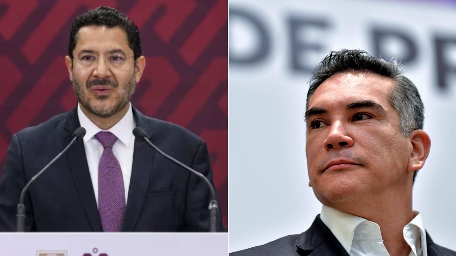 Martí Batres y Alejandro Moreno.